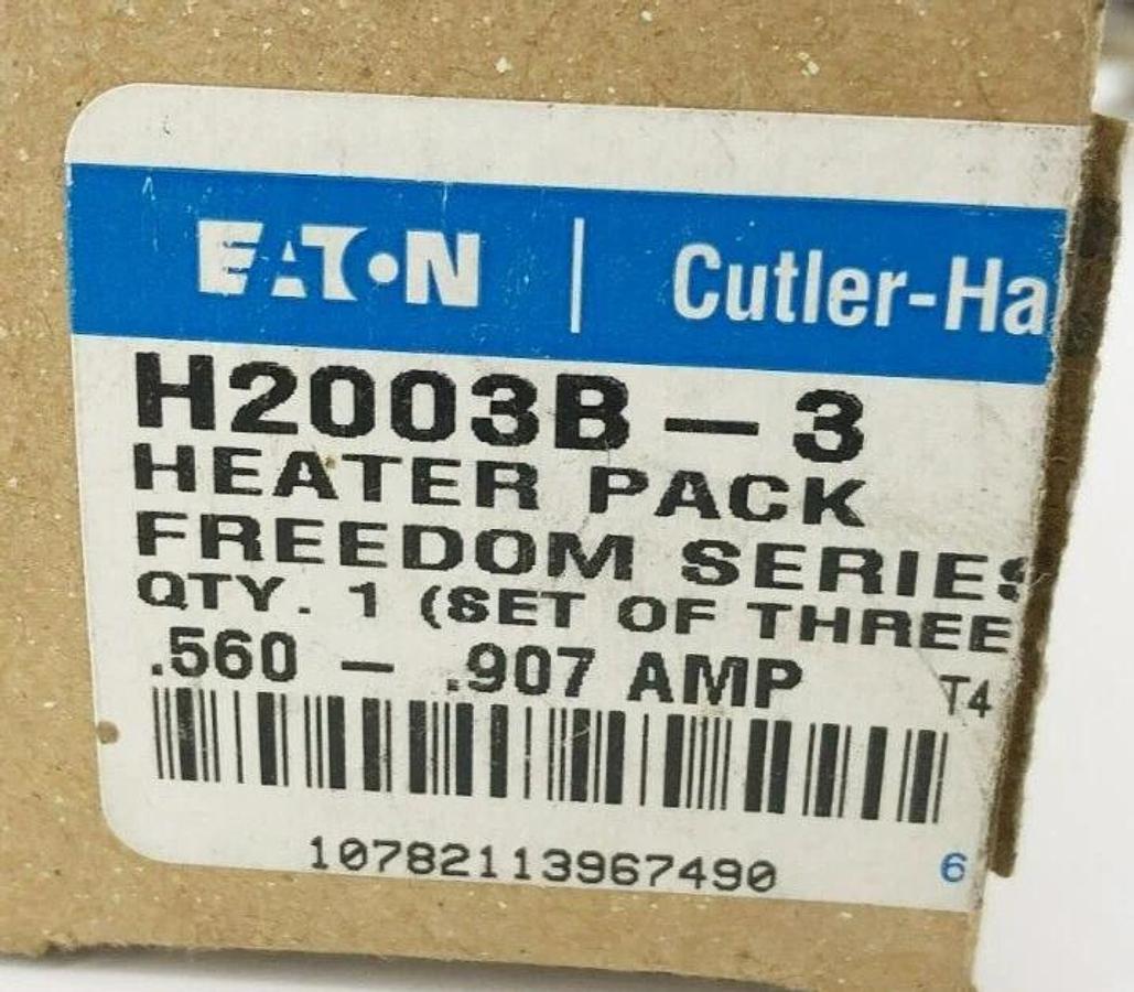 New Eaton H2003B-3 Heater Elements 0.560-0.907A