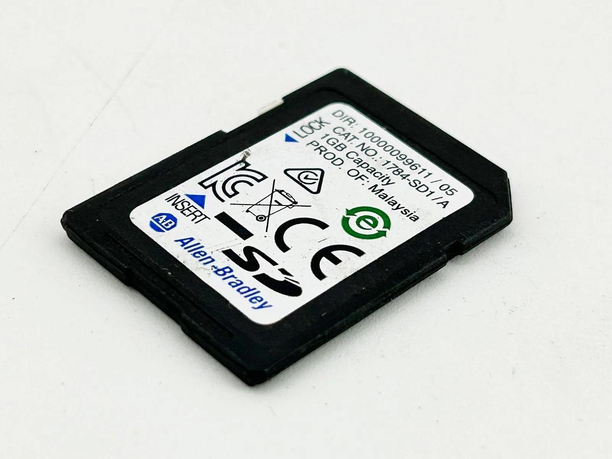 Used Allen Bradley 1784-SD1 Secure Digital Memory Card 1GB Memory Ser.A