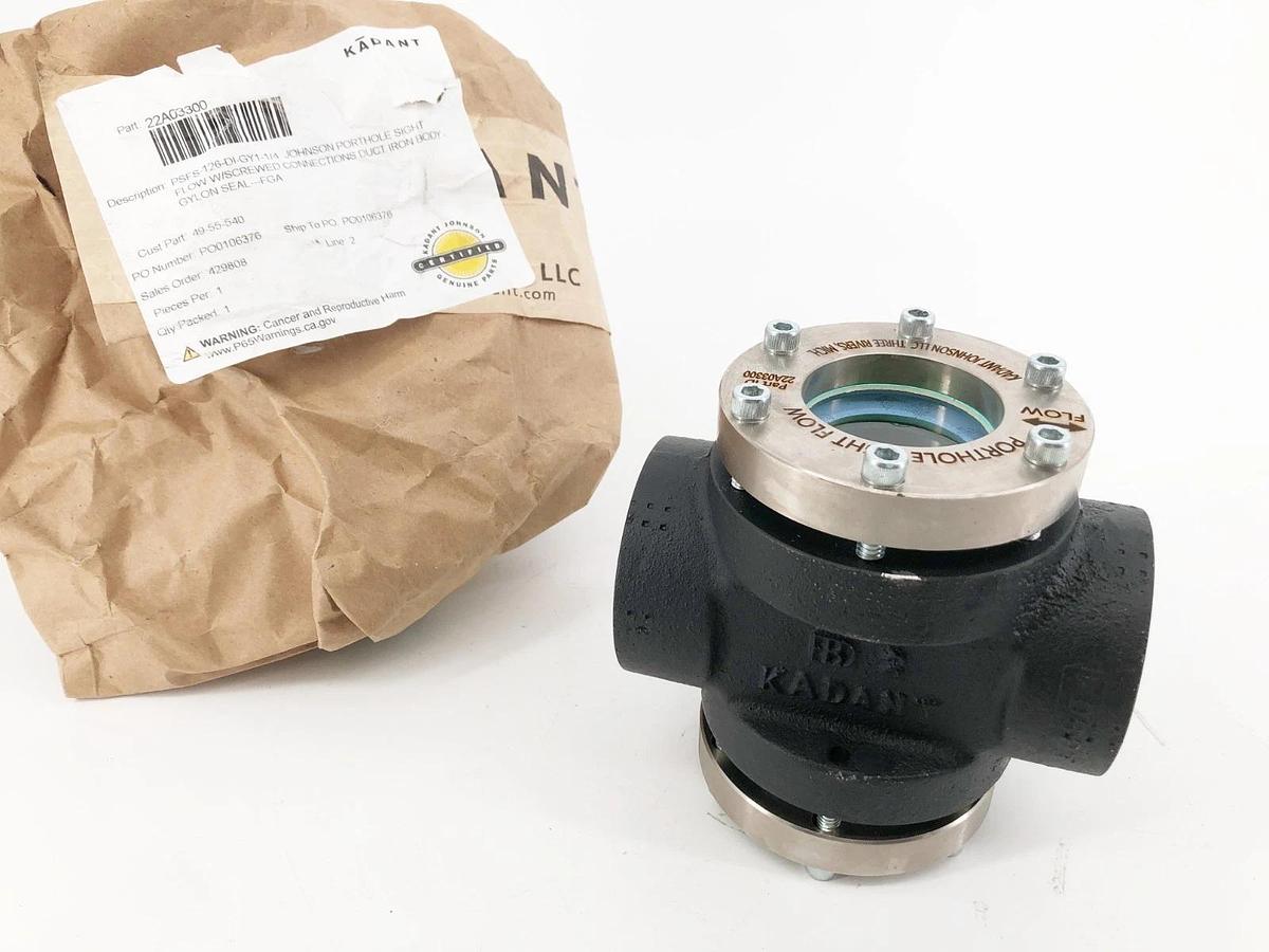 New Kadant Johnson 22A03300 Porthole Sight PSFS-126-DI-GY1-1/4"
