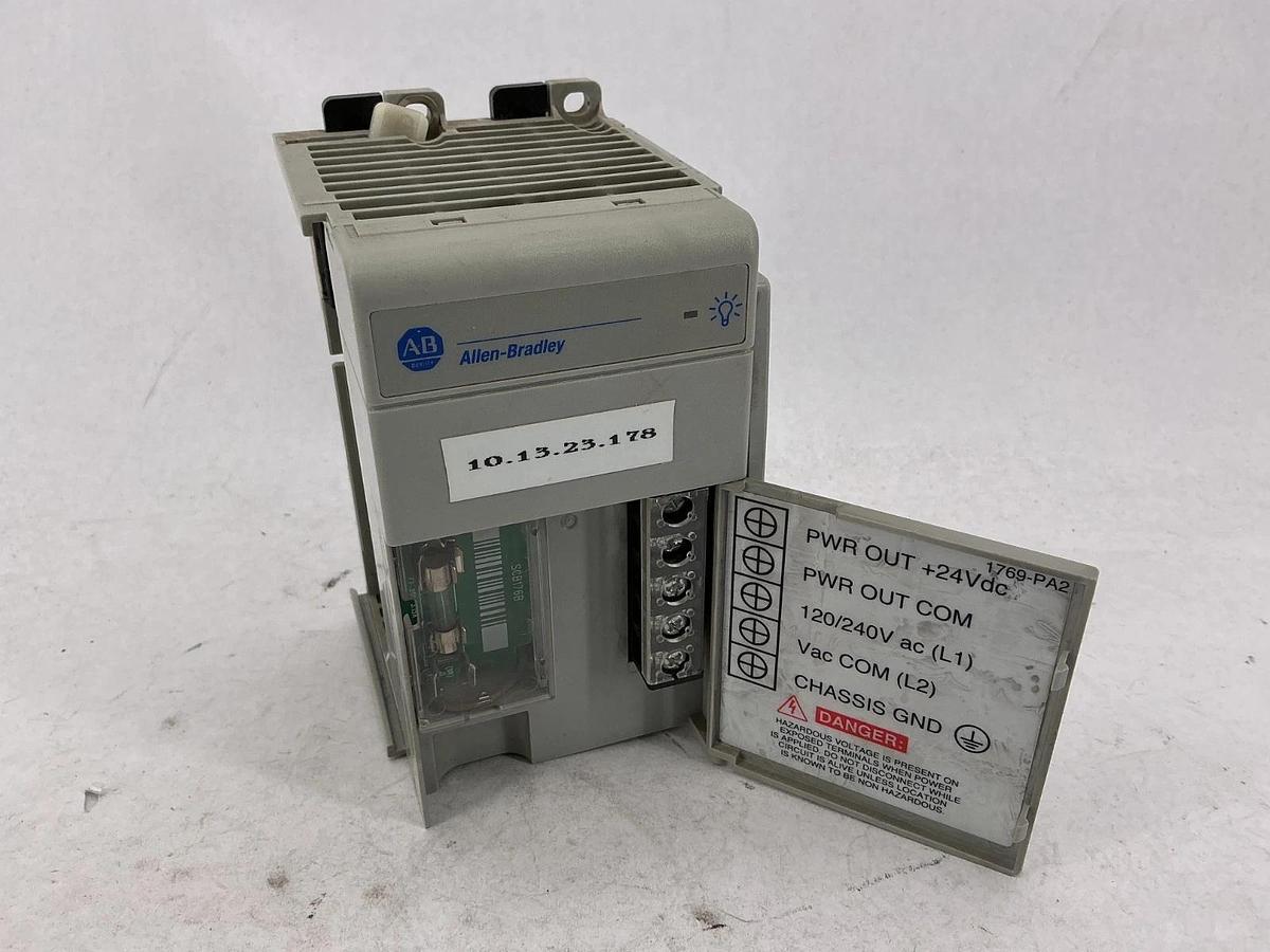 Used Allen Bradley 1769-PA2 Ser A Rev 2 Compact I/O Power Supply 120/240VAC Input
