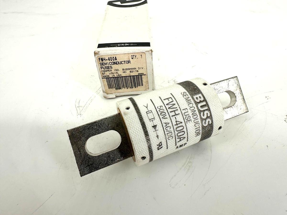 New Bussmann FWH-400A Semiconductor Fuse 400A 500V
