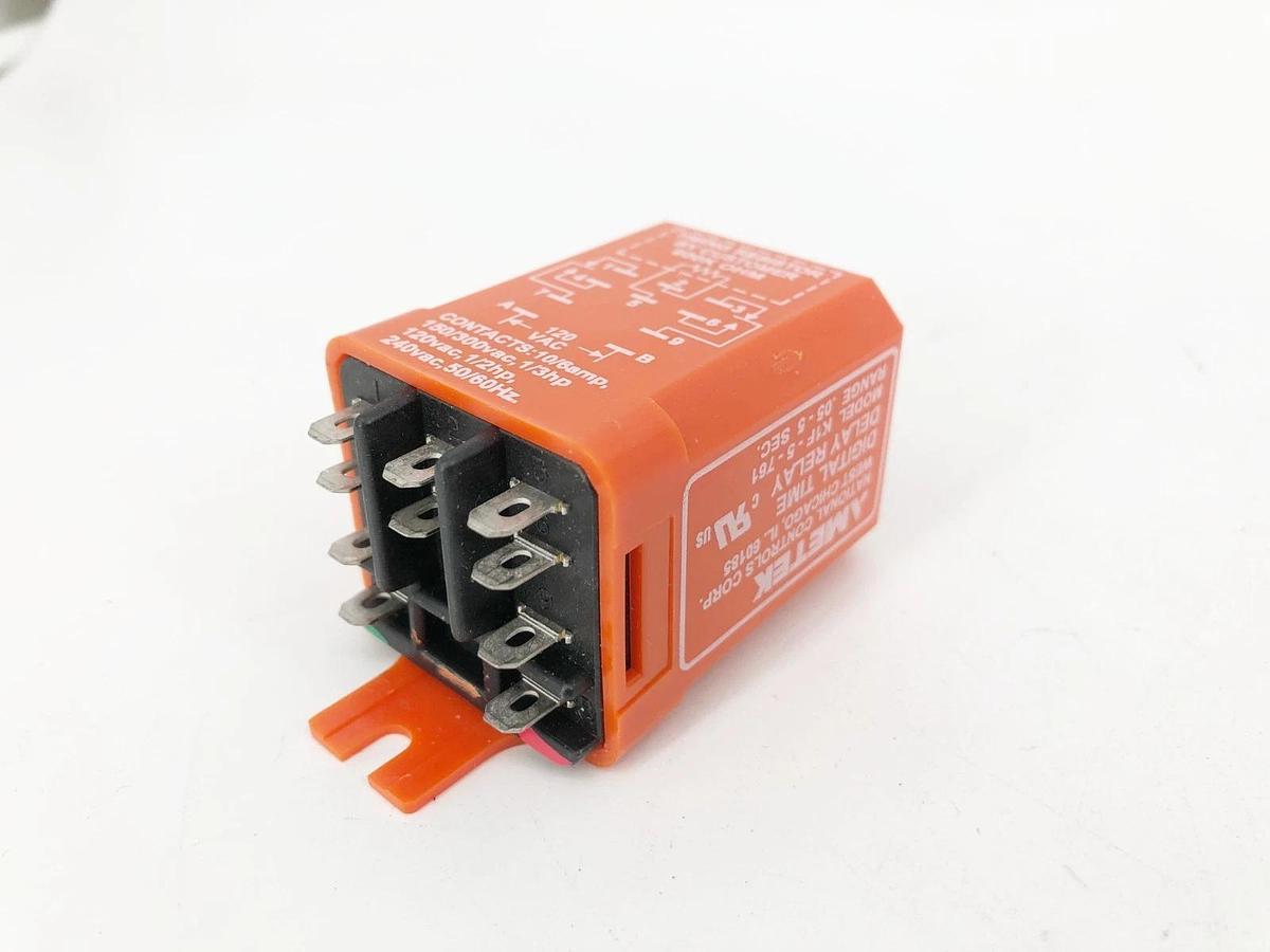 New NCC K1F-5-761 Time Delay Relay 0.05-5 Sec. 120VAC K1F-00005-761