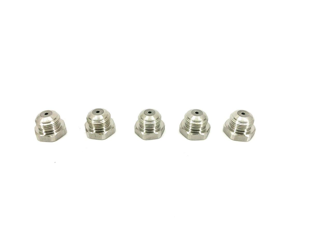 Lot of 5 New Gatewood S-NDL 80 Spray Nozzles Stainless Steel Tip 0 Deg. 0.79