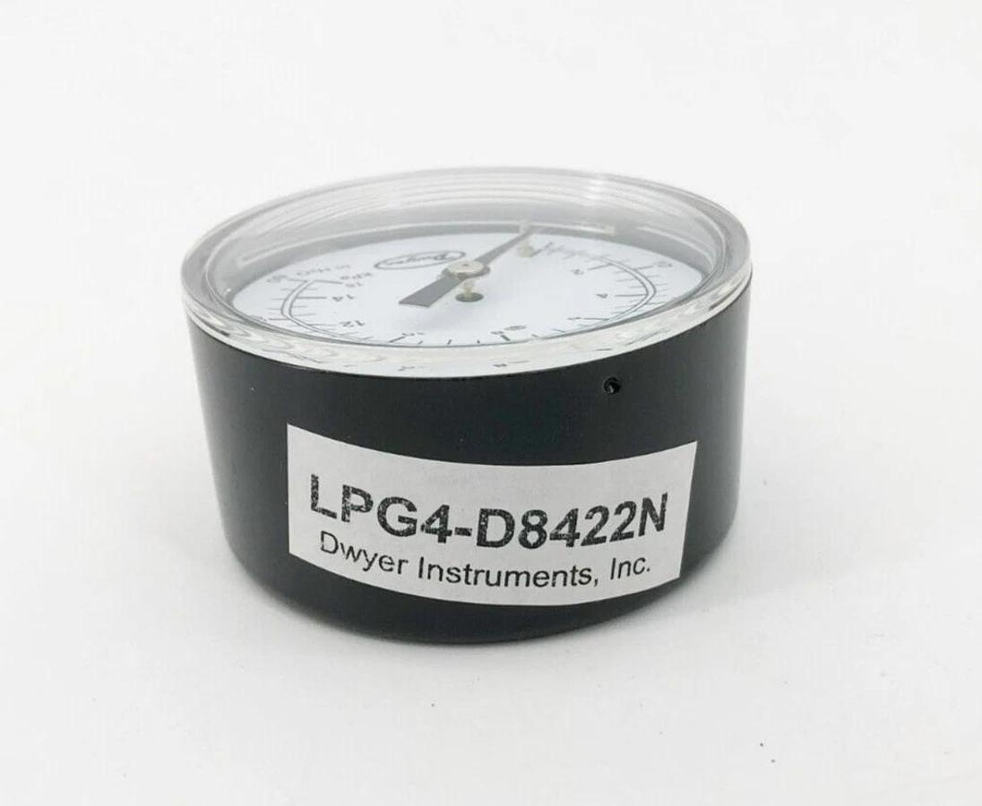 New Dwyer LPG4-D8422N Gauge 0-60" W.C. Bottom Mount