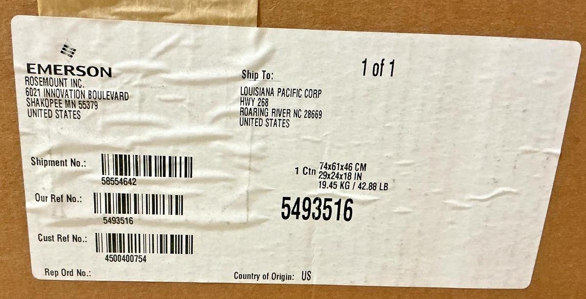 New Rosemount 3051S2CD3A2B12A1AM5 Pressure Transmitter 285PSI CAL: 0-1000 in H2O