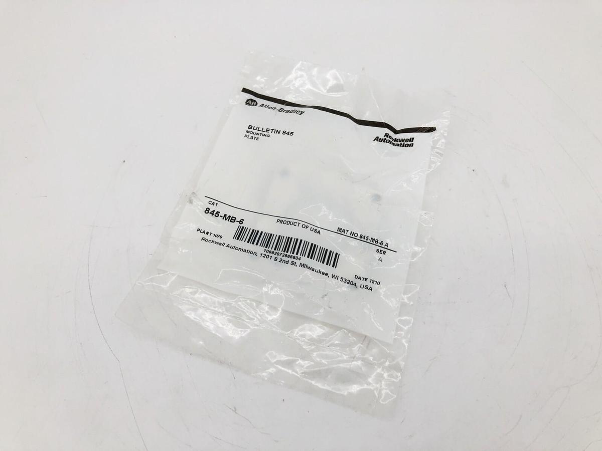New Allen-Bradley 845-MB-6 Ser. A Mounting Plate