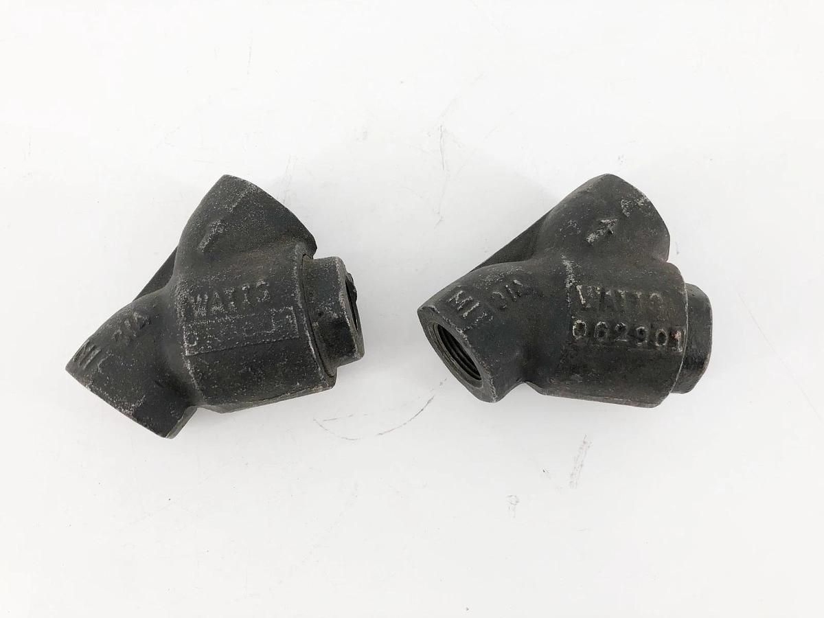 Lot of 2 Watts 3/4" 400 WOG Y-Strainers