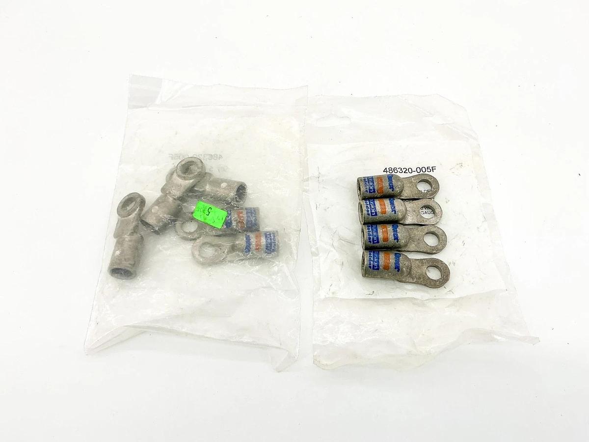 New Lot of 9 Quick Cable 486320-005F Fusion Solder Connector Lug 2/0 3/8"