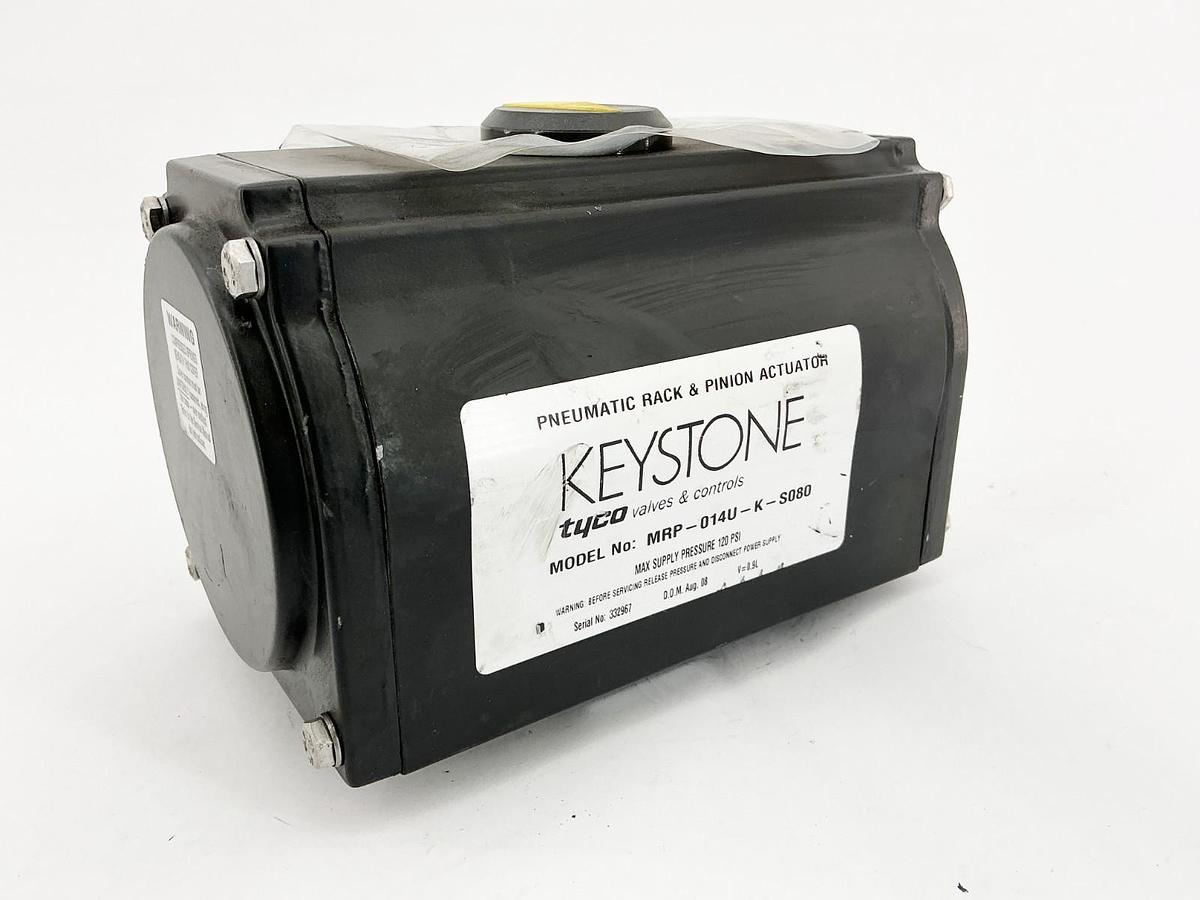 Used Emerson F89U-014SR10 Pneumatic Rack & Pinion Actuator 120PSI