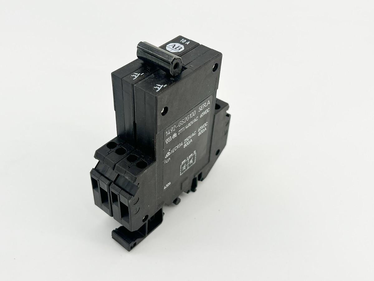 New Allen Bradley 1492-GS2G100 Mini Circuit Breaker 2P 480V 10A - No Box