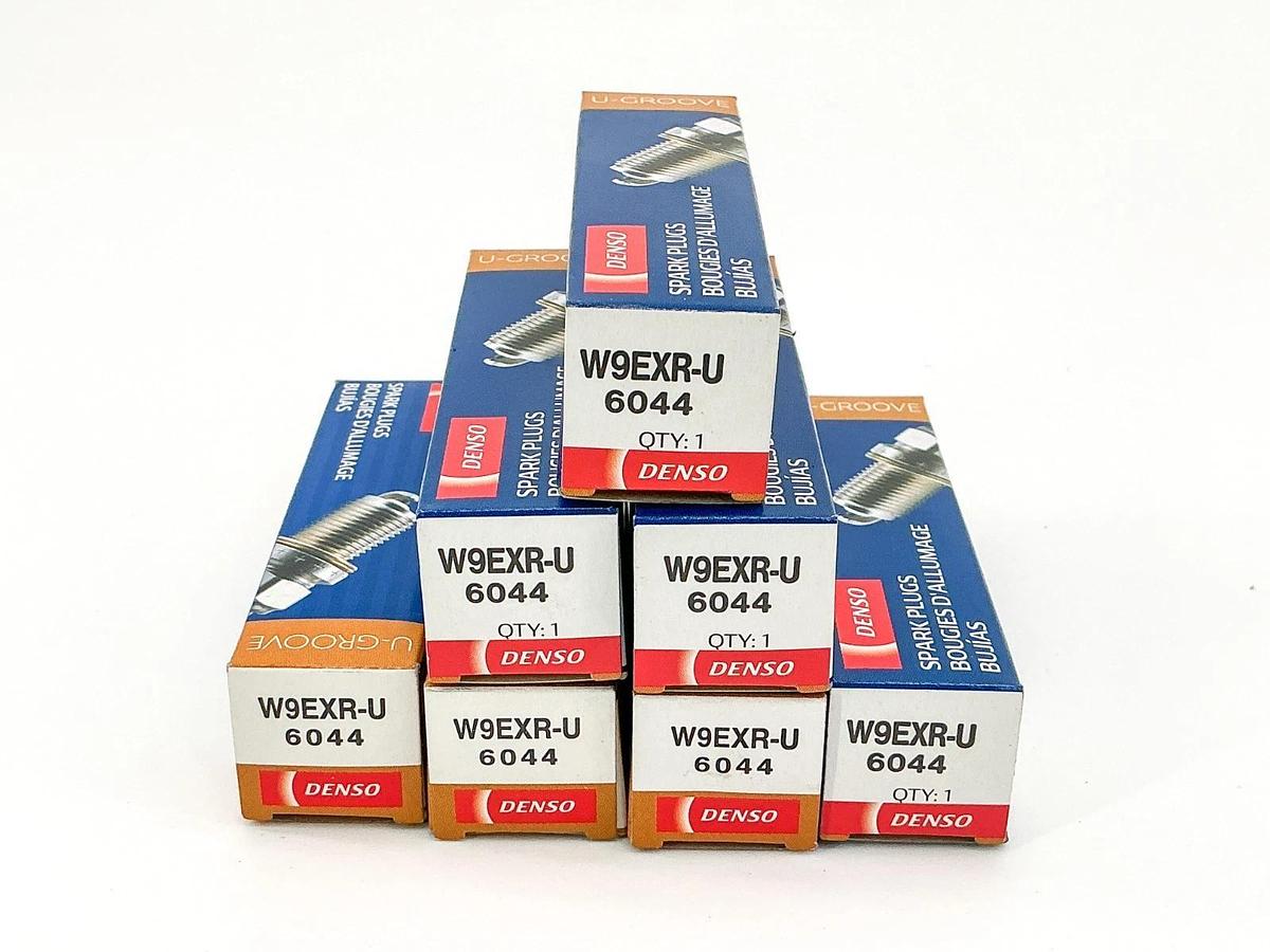 New Lot of 7 Denso 6044 U-Groove Spark Plug W9EXR-U
