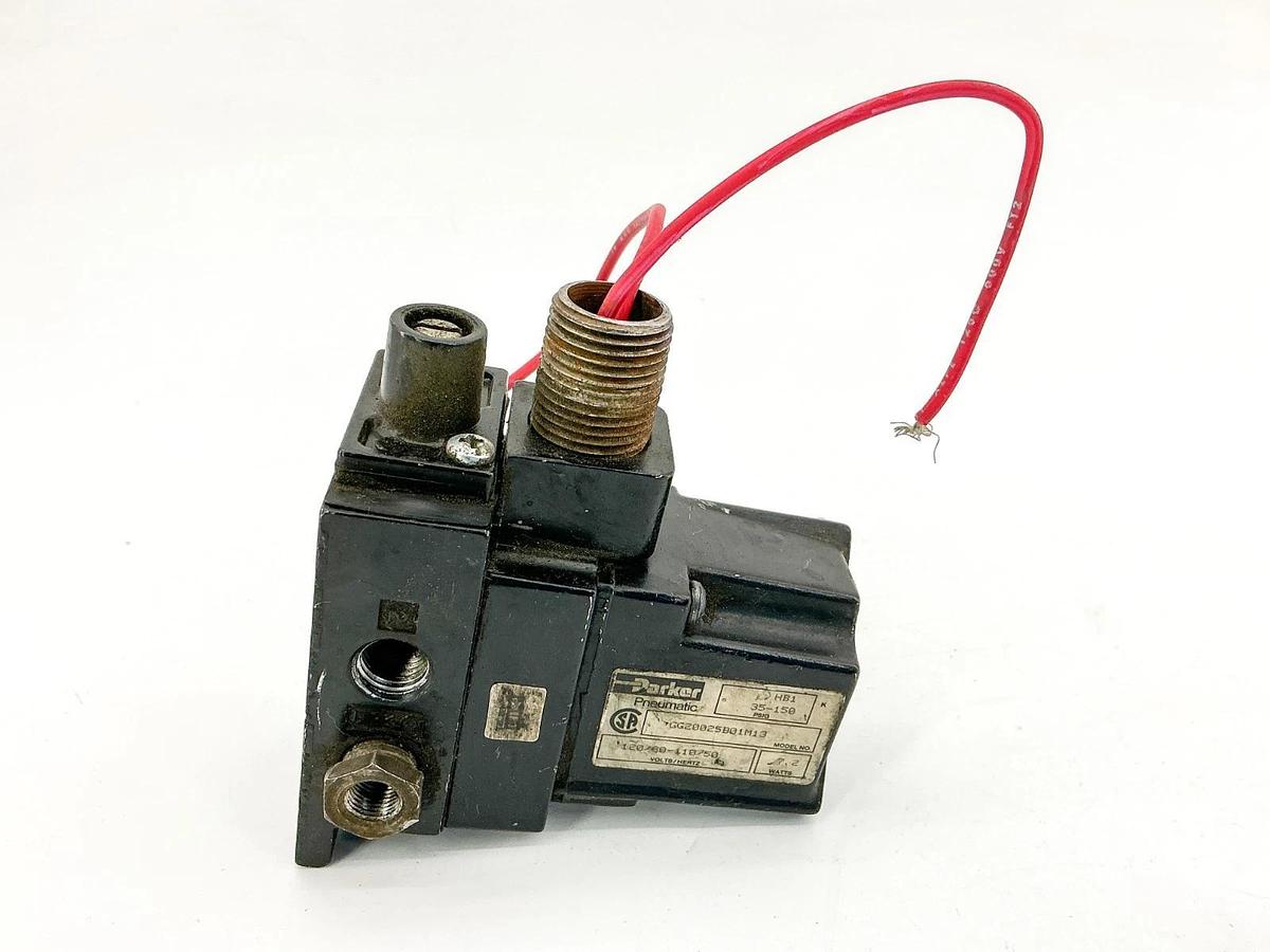 Used Parker GG20025B01M13 Pneumatic Valve 35-150PSIG 110/120V 7.2W 50/60hz