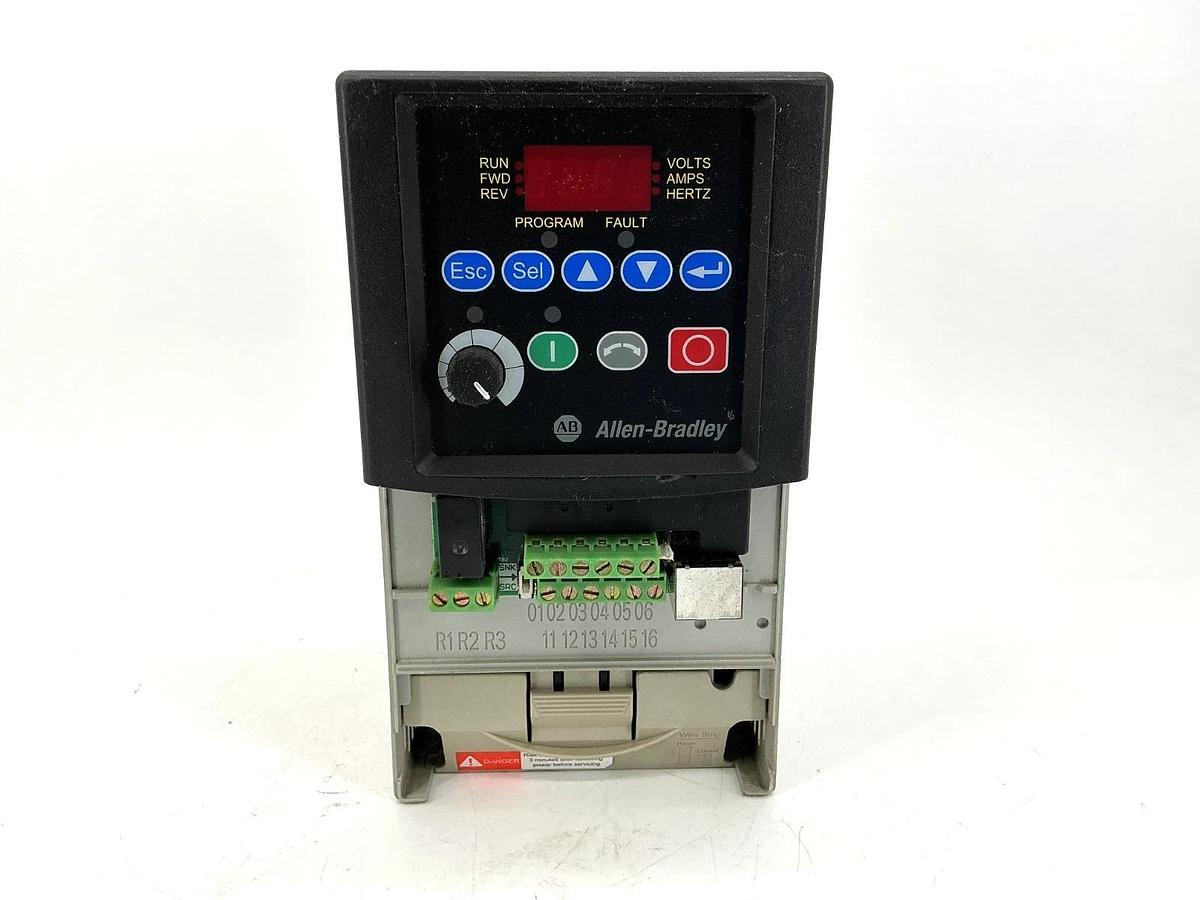 Used Allen Bradley 22A-D6P0N104 Ser A AC Drive 3HP 7.5A 342-528VAC 48-63HZ