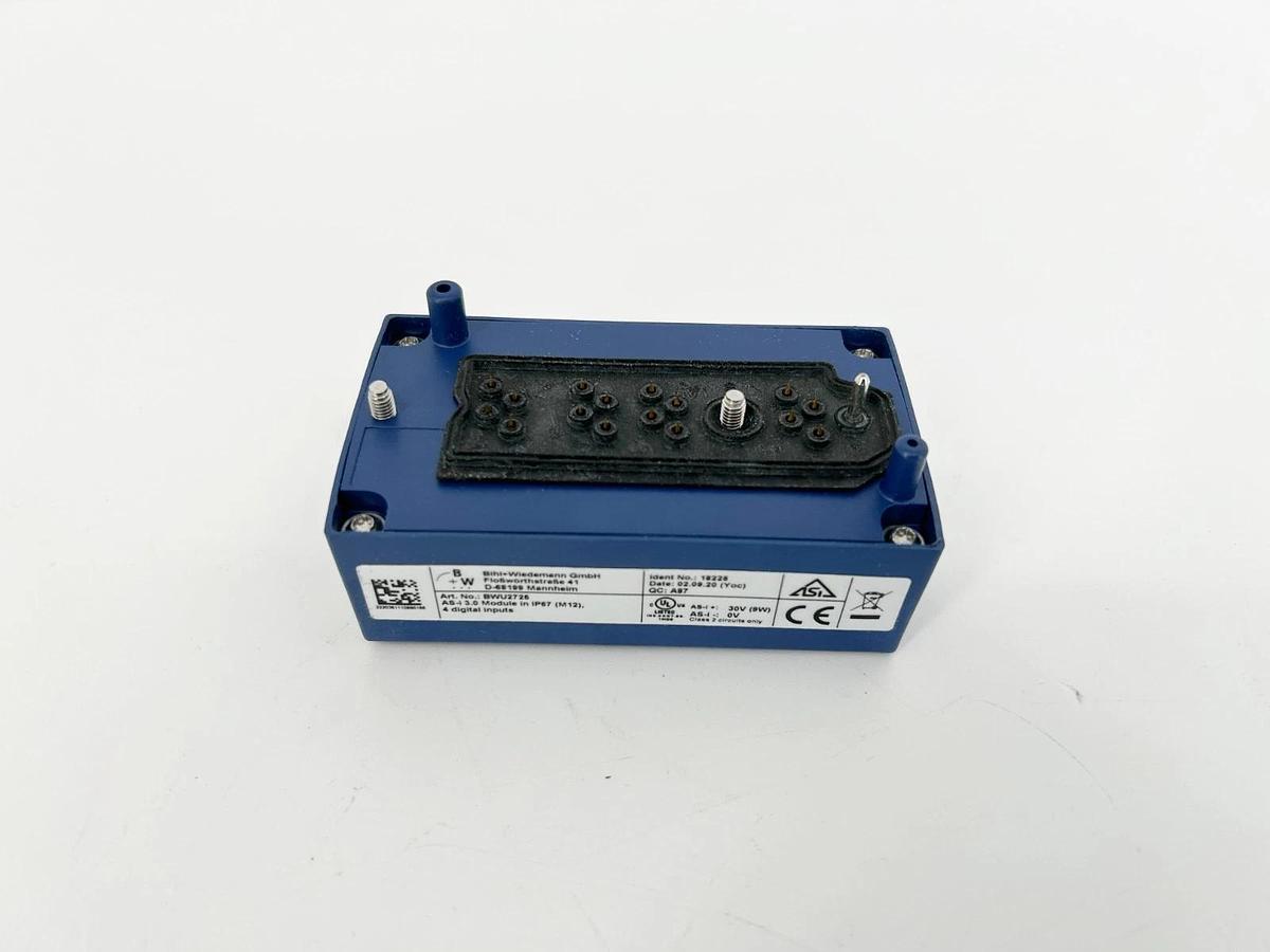 New Bihl+Wiedemann BWU2725 AS-i 3.0 Module in IP67 (M12) 4 Digital Inputs 18255
