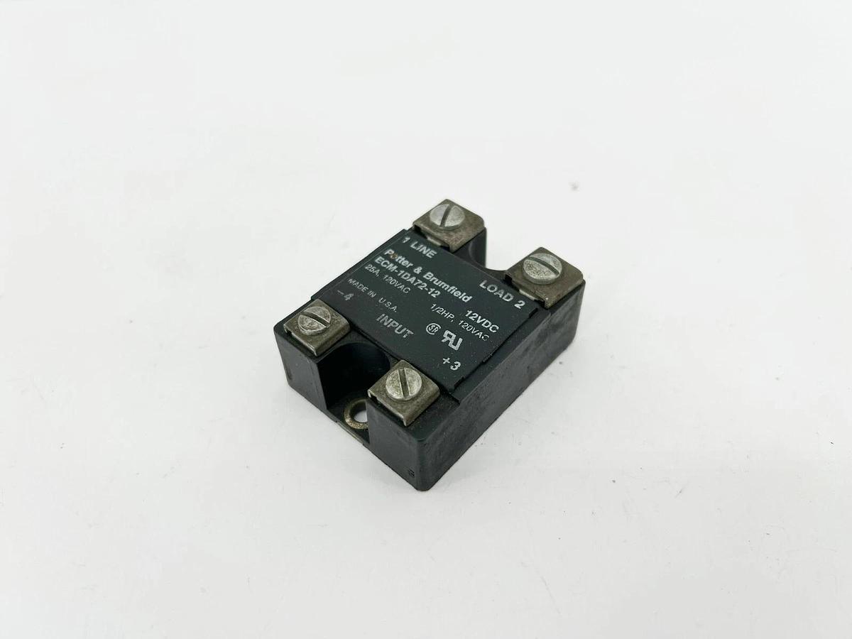 Lot of 2 New Potter & Brumfield ECM-1DA72-12 Relay, 12VDC, 25A 120VAC