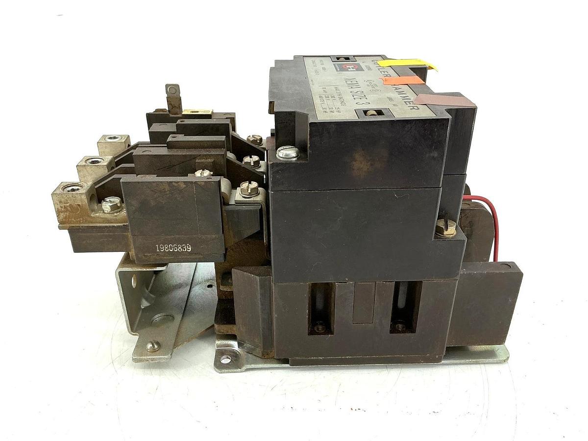 Used Cutler-Hammer A10EN0AB Ser A1 Motor Starter 3PH 3P 90A 110/120VAC 50/60HZ A10EN0