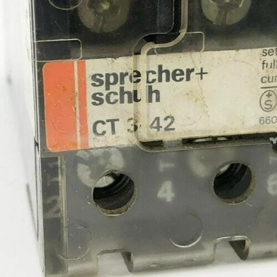 Used Sprecher + Schuh CT3-42 Overload Relay 25-32 A