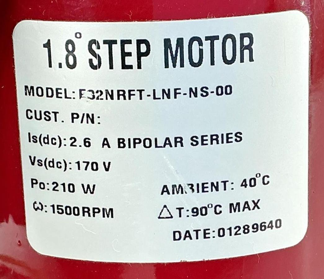 Used Pacific Scientific E32NRFT-LNF-NS-00 Stepper Motor 1.8-Step 2.6A 170V 210W 1500R