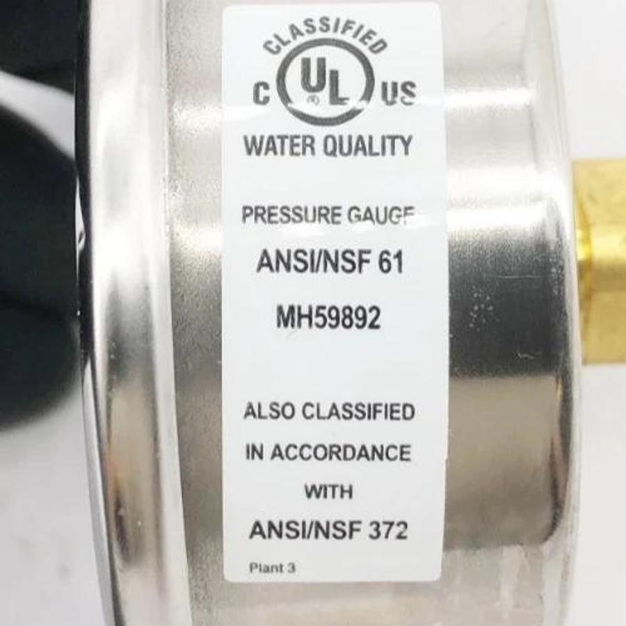 Lot of 2 New Trerice D82LFB2502BA30 Gauge D82LFB 2-1/2" 30psi 1/4" NPT CBM