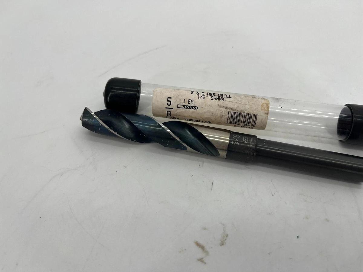 Drillco 1000A140 Drill Bit 5/8" High Speed Steel 1/2" Shank