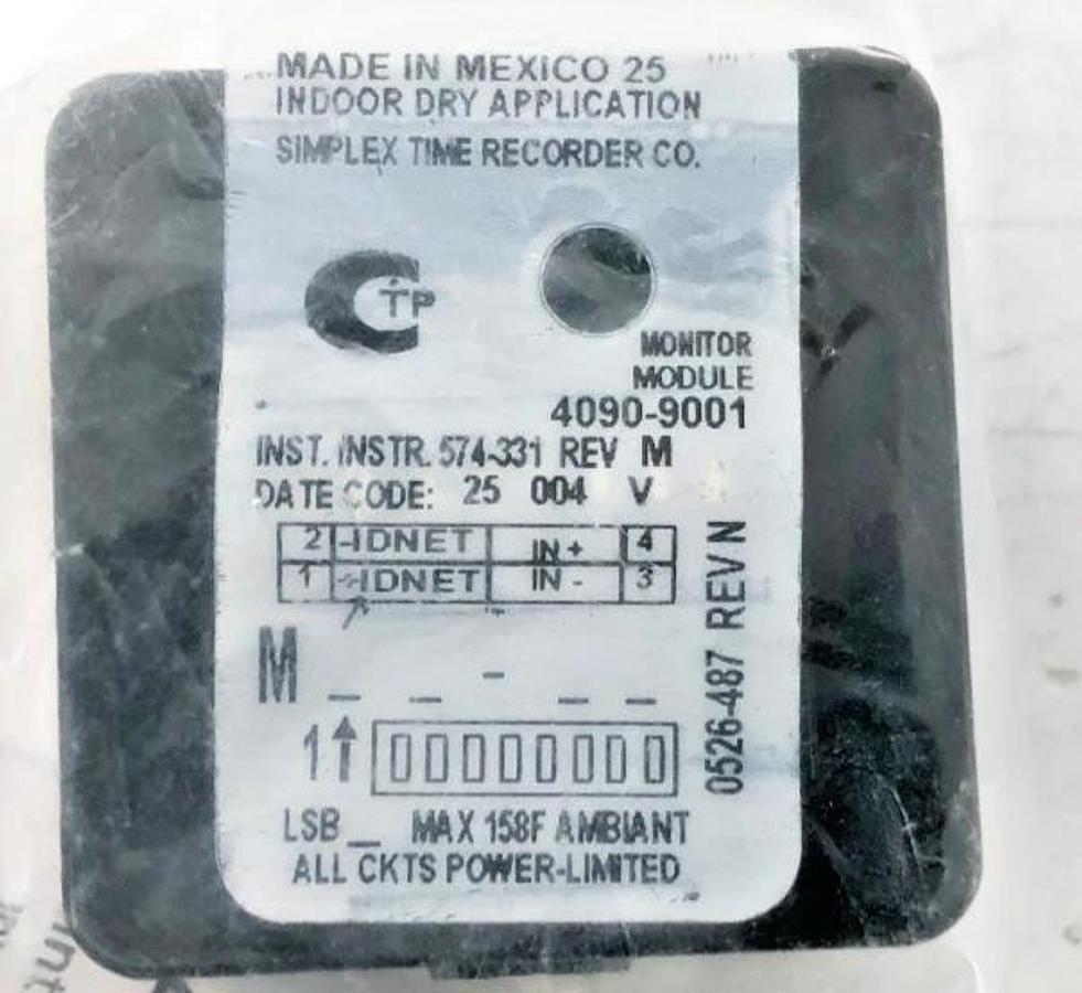 New Simplex 4090-9001 IAM Supervised IDNET Monitor 0617952