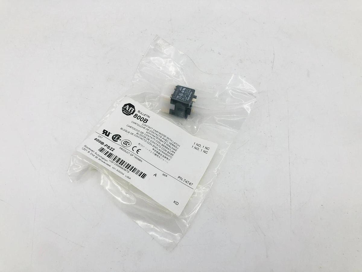 New Allen Bradley 800B-PS22 Ser. A Contact Cartridge With Latch 1NO 1NC 74747