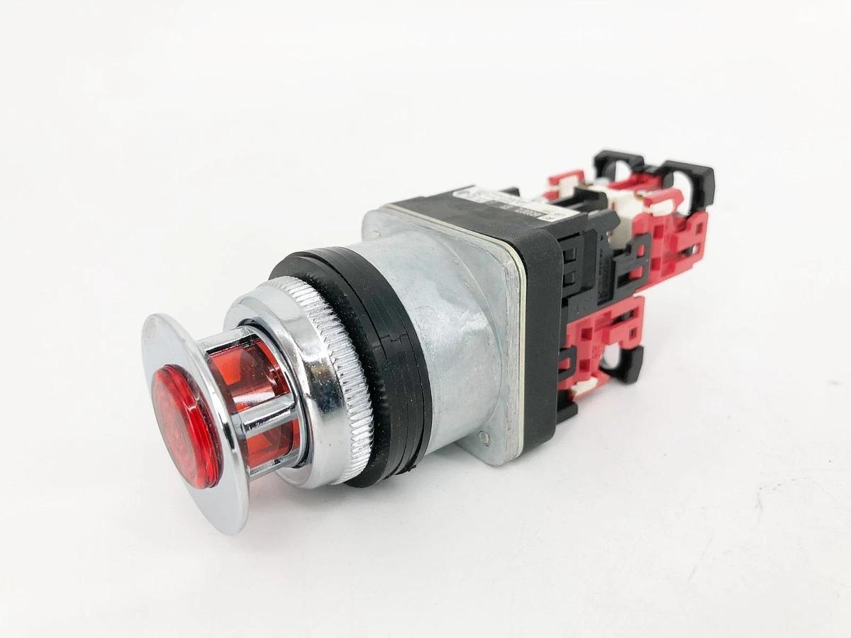 New Fuji Electric AR30Q7L-11E3RZC Red Push-Pull Illuminated Pushbutton 24V 30mm