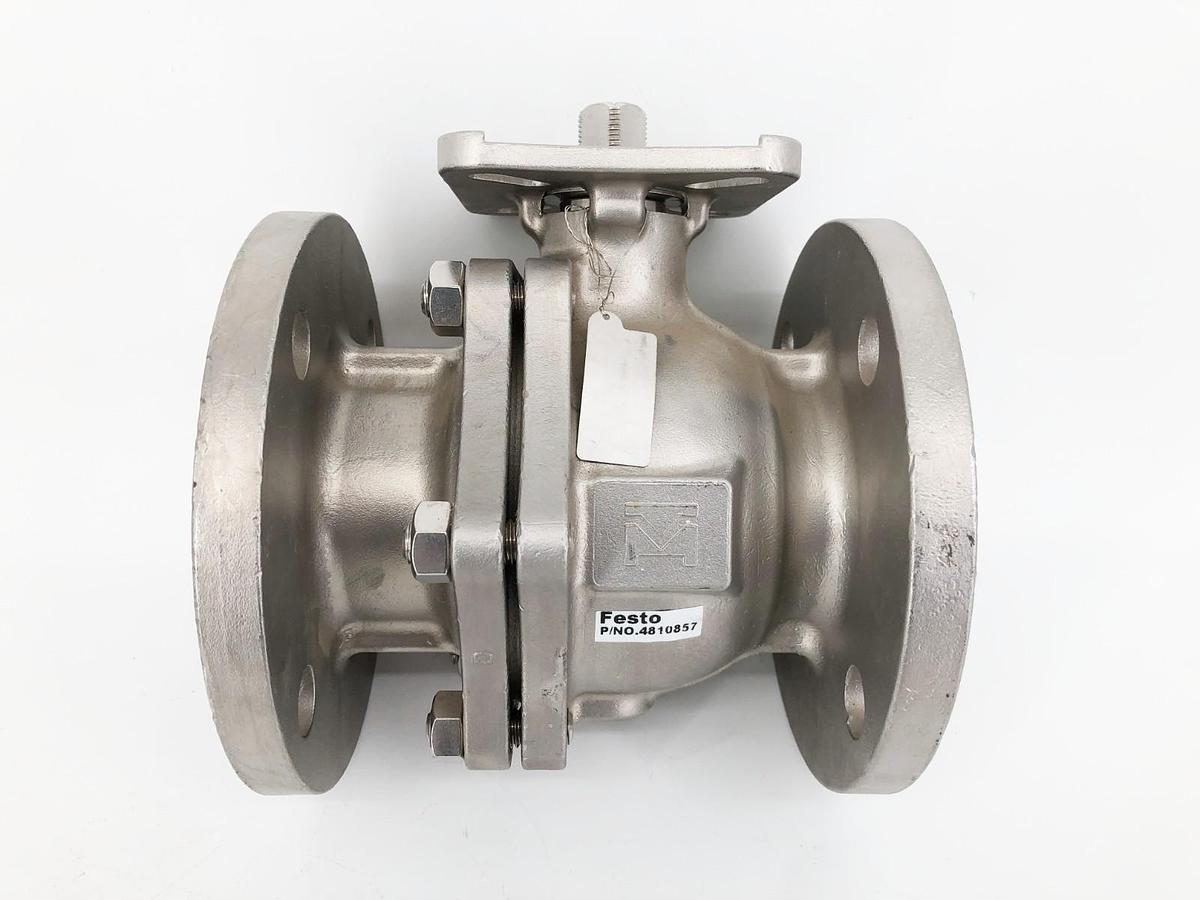 New Festo 4810857 Ball Valve 2-1/2" 316 SS DN 50 PN20 - No Box