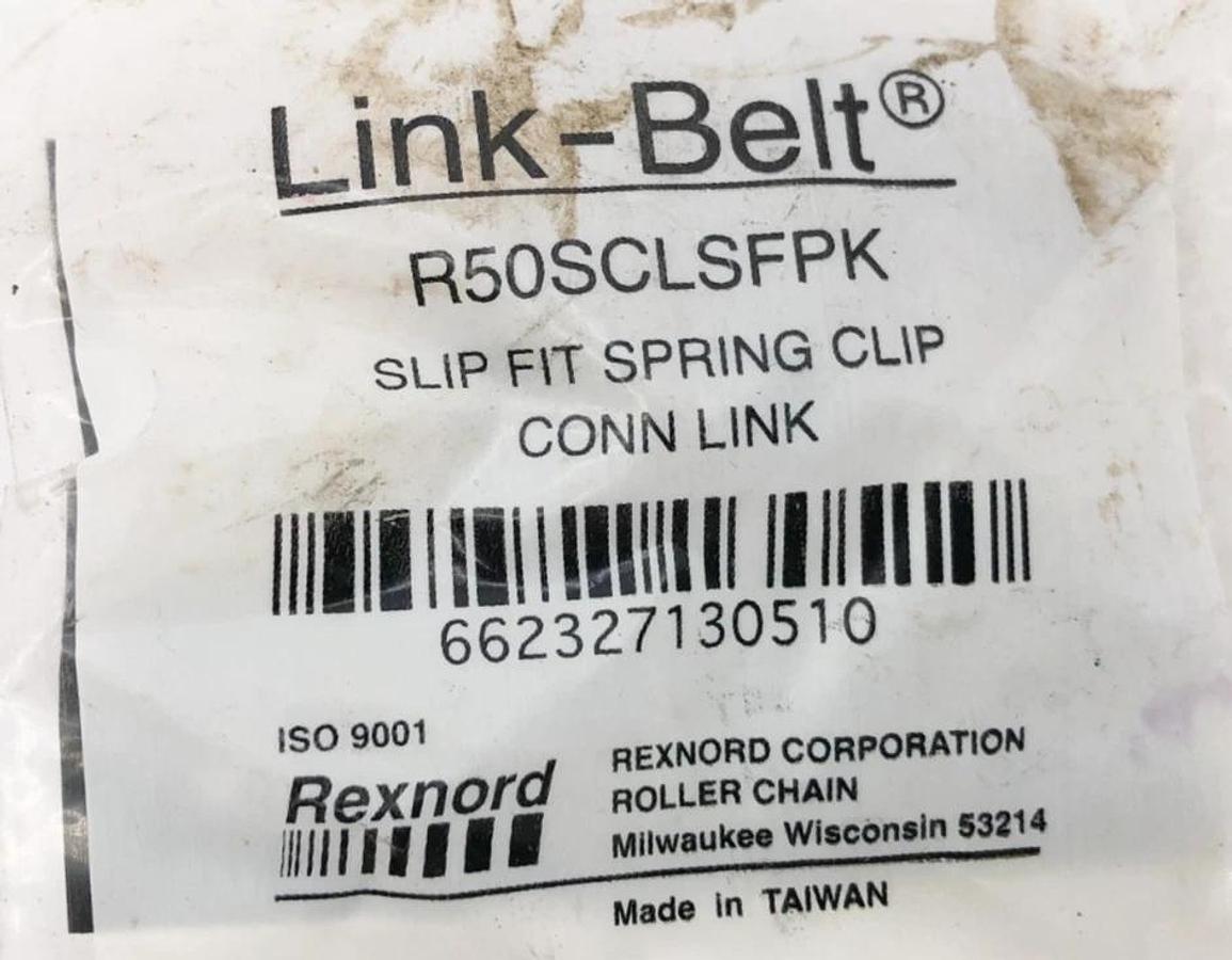 Lot of 7 New Rexnord Link-Belt R50SCLSFPK Connecting Links 50 Chain