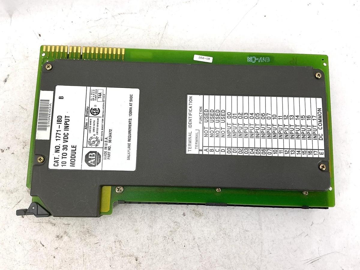 Used Lot of 2 Allen Bradley 1771-IBD Ser B Input Module DC Input 10-30VDC