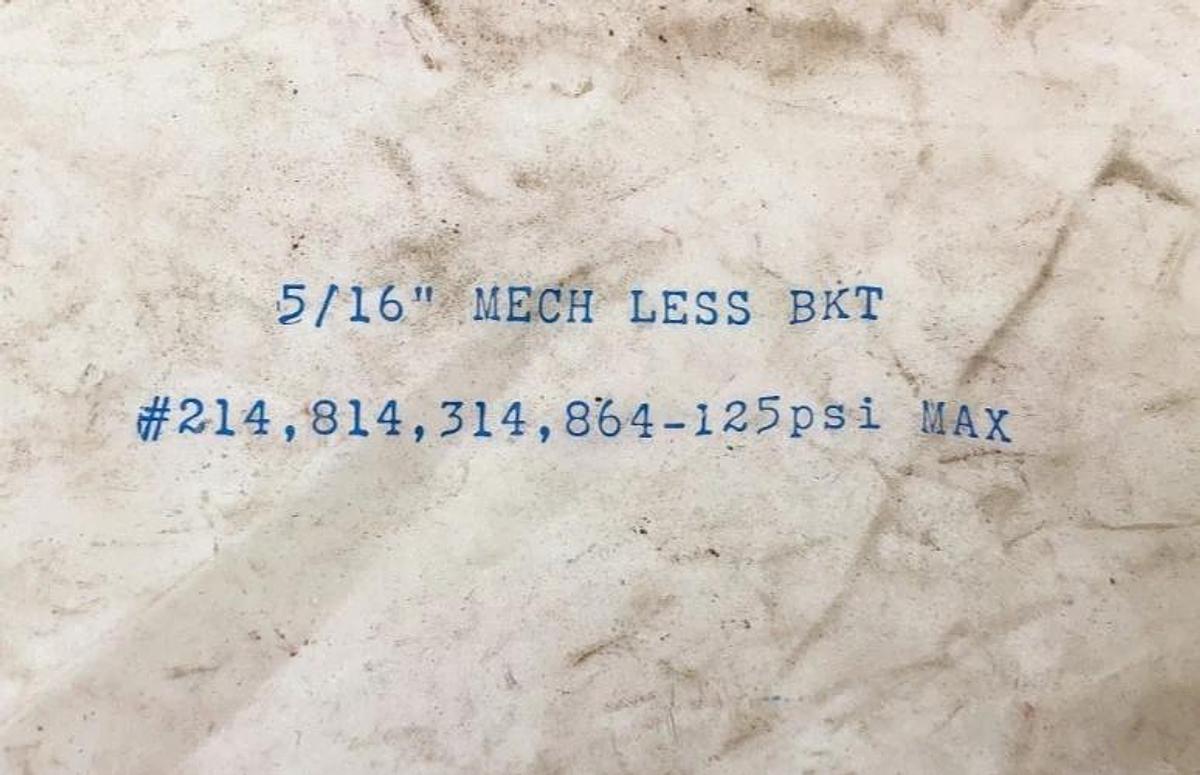 New Armstrong 5/16" MECH LESS BKT Repair Kit #214 814 314 864 125psi Max