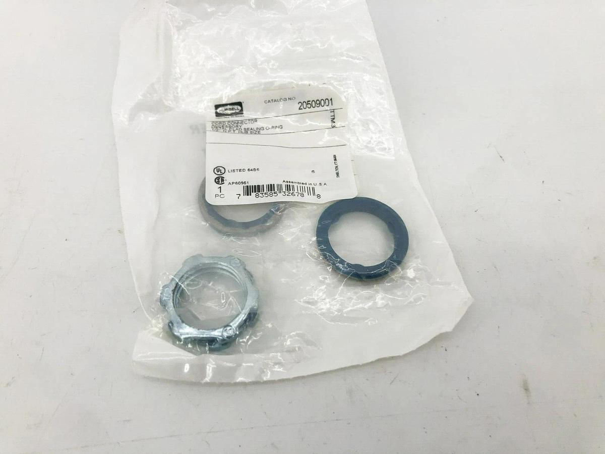 Lot of 2 New Hubbell CCI-844 O-Ring & Locking Nut Kits 1/2" Hub 20509001