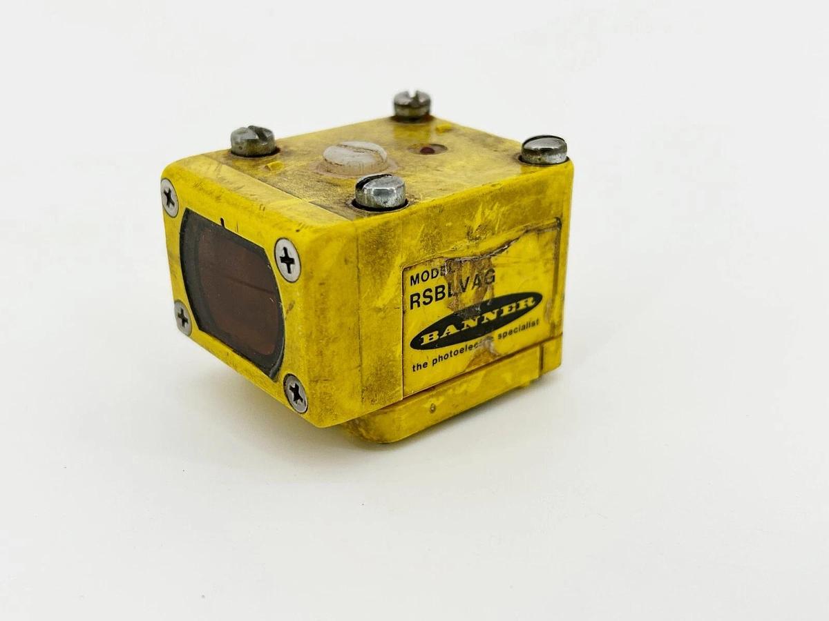 Used Banner Engineering RSBLVAG Photoelectric Sensor Head Maxi-Beam 4.5M Range 25812