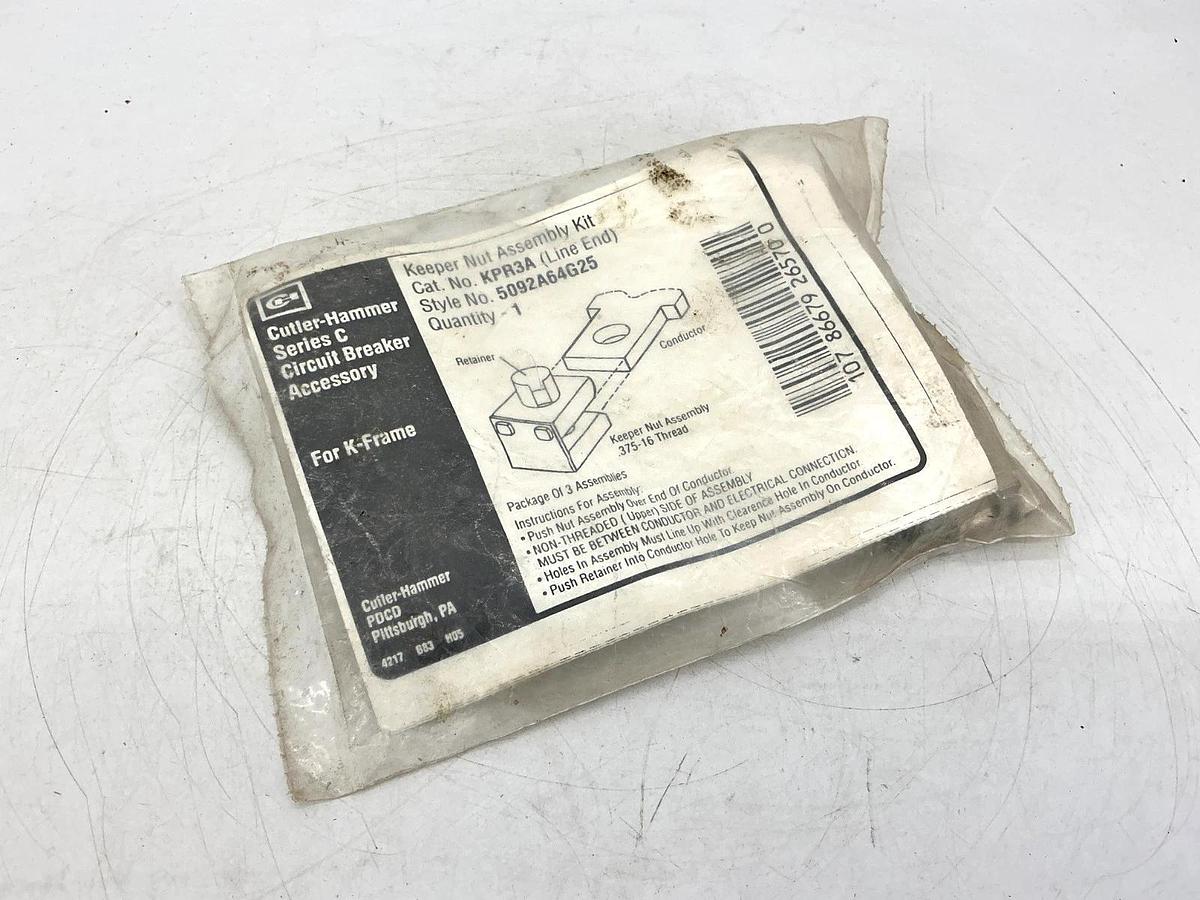 New Cutler-Hammer KPR3A Ser C Keeper Nut Assembly Kit for K-Frame 5092A64G25