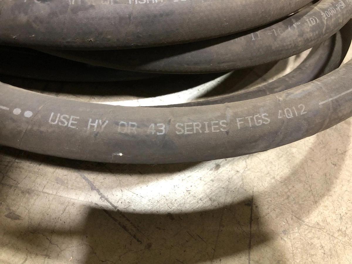 New Pioneer AG2-16 Hydraulic Hose 1" ID 2000psi MSHA IC-123/10 ~40FT. - No Box