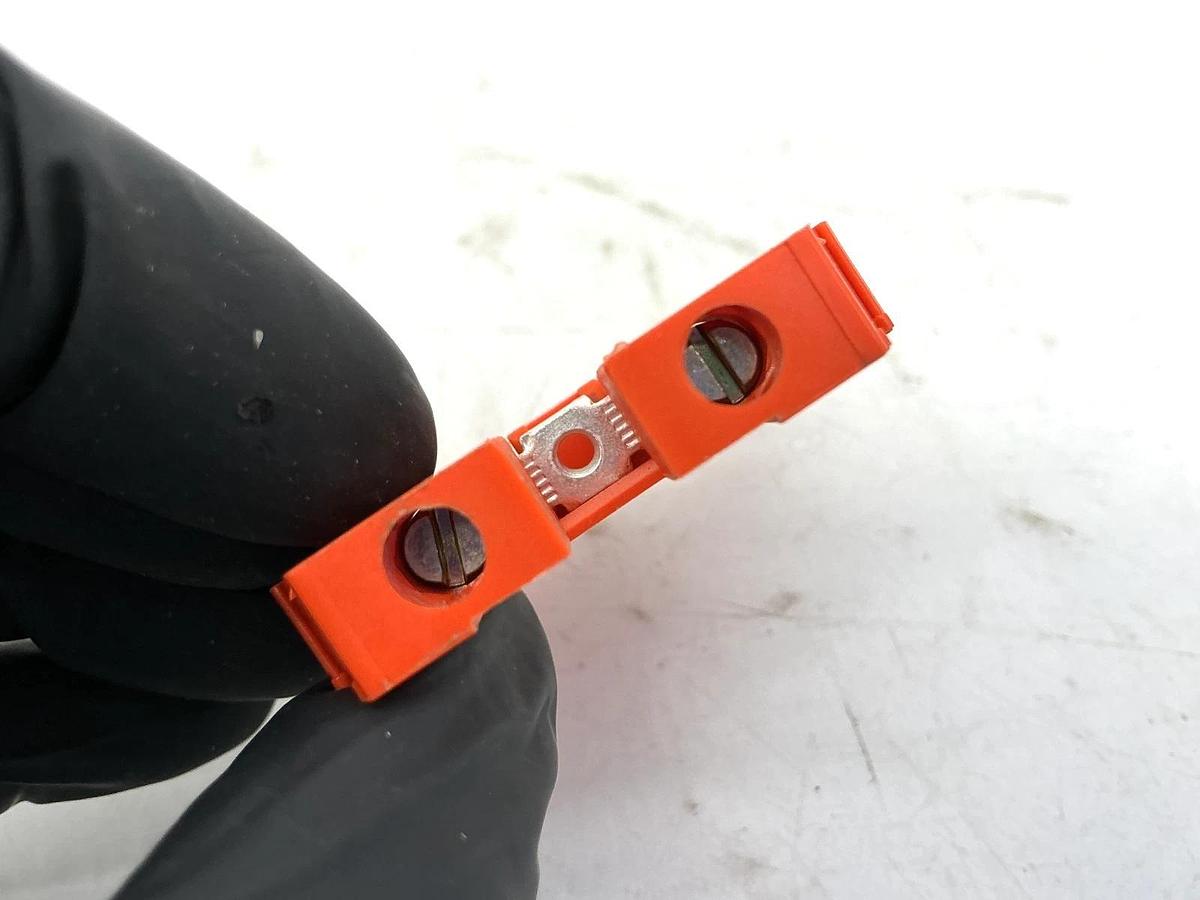 Used Lot of 24 ABB Entrelec 5118-M6/8-ORANGE Terminal Block 8AWG 50A 600V 5118-M6/8
