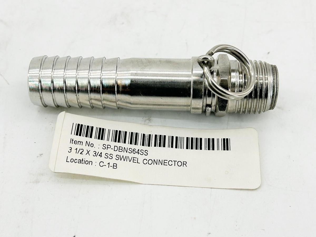 SP-DBNS64SS Sanitary Swivel Connector 3-1/2"X 3/4"