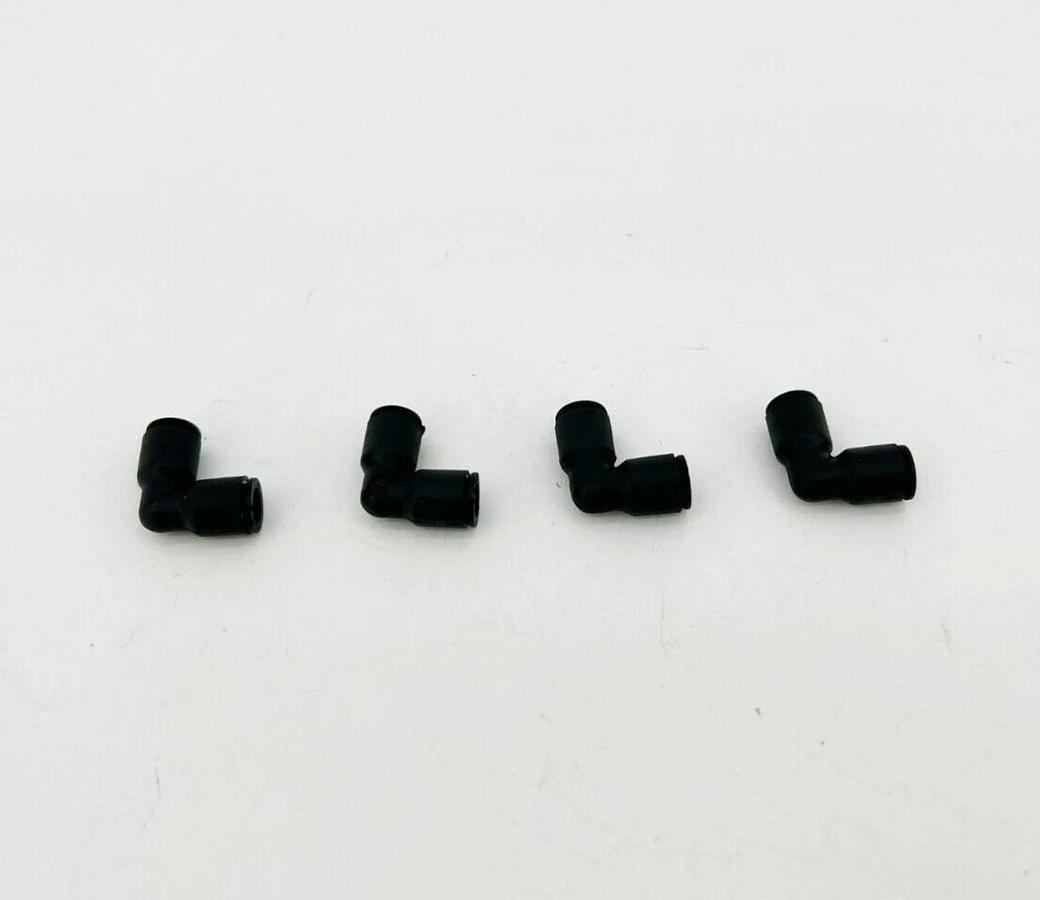 Lot of 4 New Lawson 86791 Union Elbows, 1/4" Tube OD, Glass Reinforced Nylon