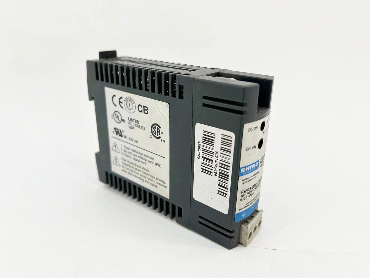 Used Rhino PSP05-020S Power Supply 240VAC 375VDC 4A 20W 1 Phase