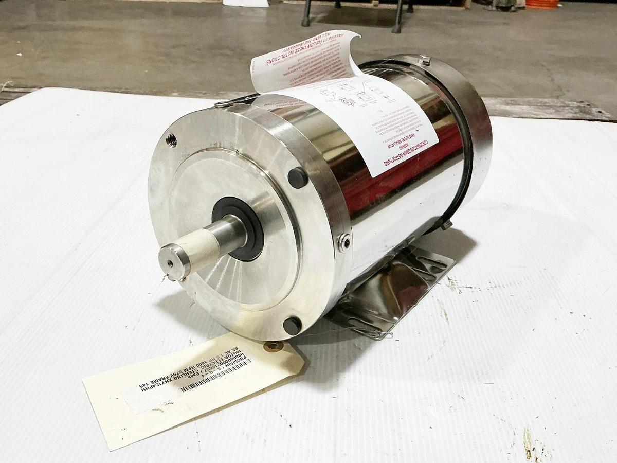 New Sterling XHY154PHH-M Electric Motor 1.5HP 575V 1750RPM 3PH 1.7A 145TC