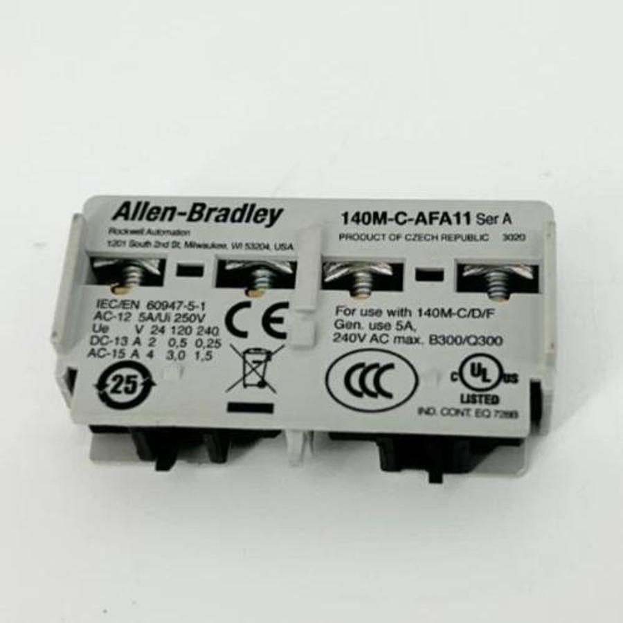 New Allen Bradley 140F-C-AFA11 Ser. A Auxiliary Contact Block - No Box