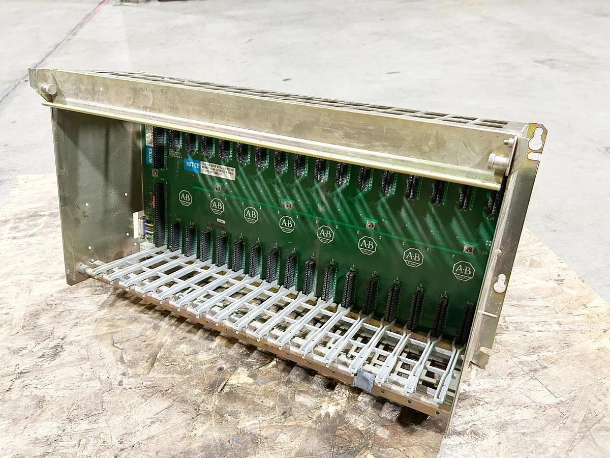 Used Allen Bradley 1771-A4B I/O 16 Slot PLC Chassis Rack 24A 5.25VDC