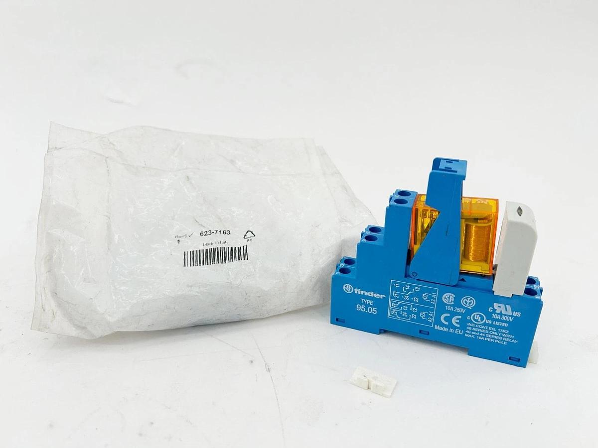 New Finder 623-7163 Interface Relay 300V 2P 10A 48 Series 99.02.024.98