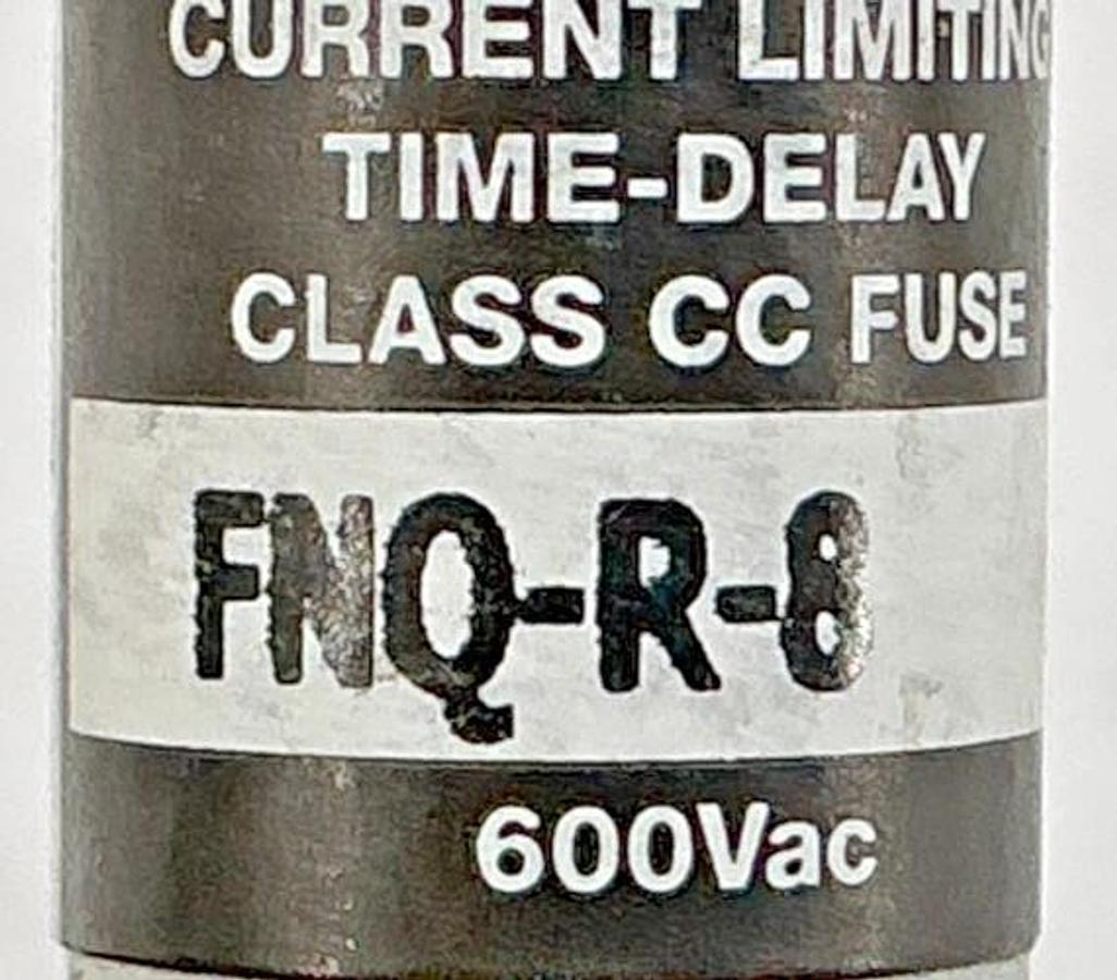 Lot of 4 New Bussmann FNQ-R-8 Limitron Current-Limiting Class CC Fuse 8A 600V
