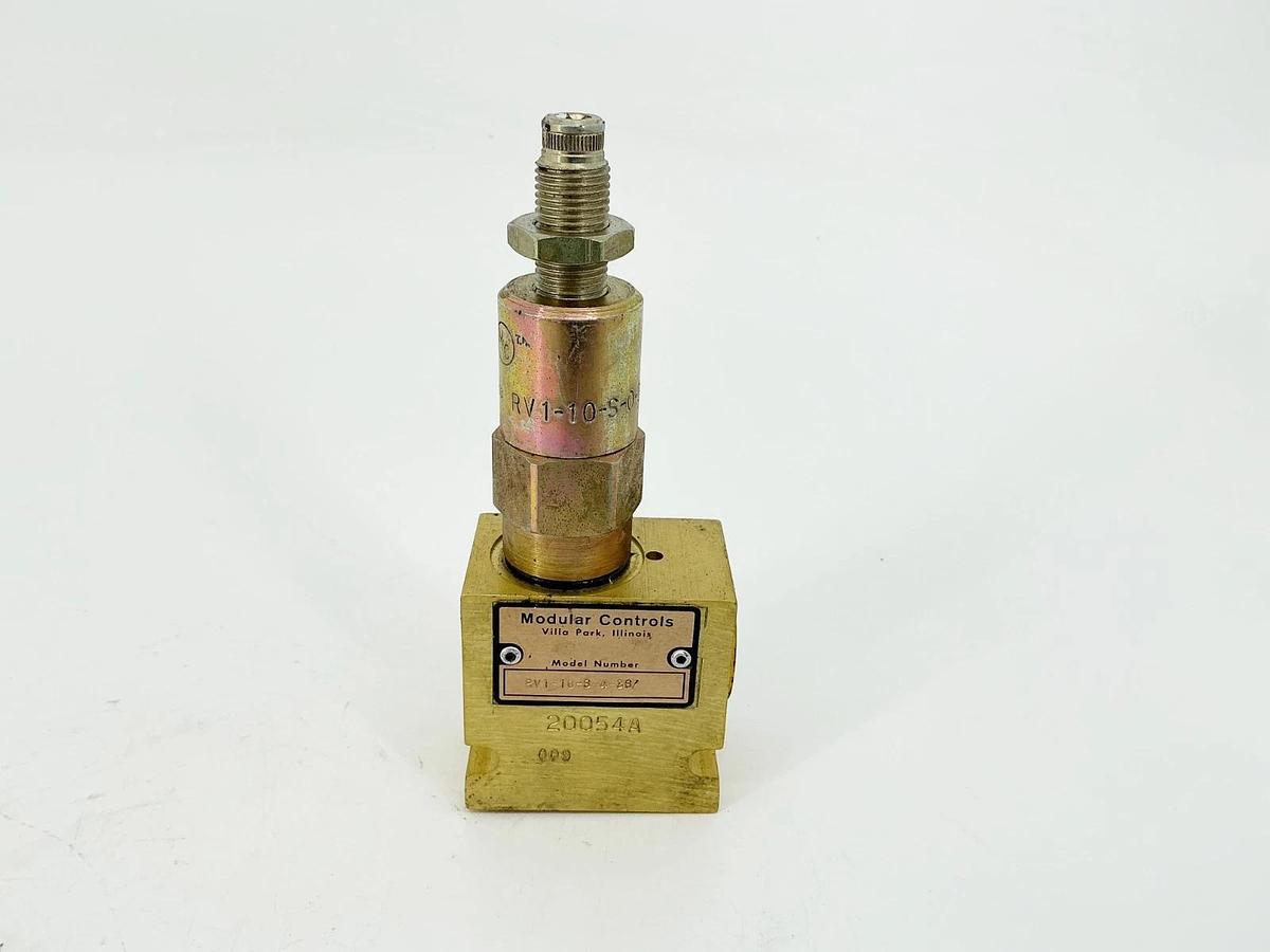 New Modular Controls RV1-10-S-0-36/ Valve W/Manifold RV1-10-S-4-3S/ - No Box