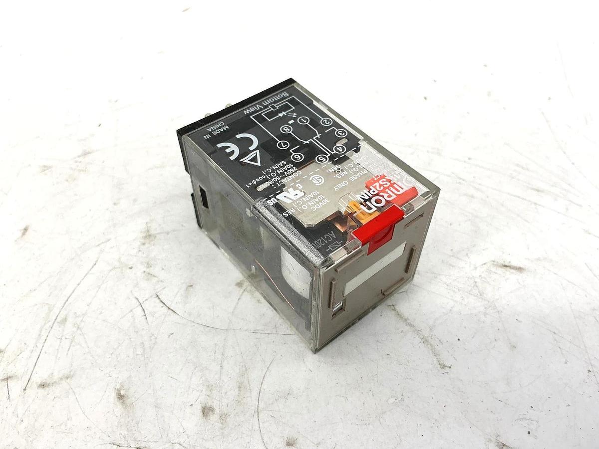 Lot of 2 New OMRON MKS2PIN-AC250 Relay 8-Pin 10A 250VAC 50/60HZ MKS2PIN