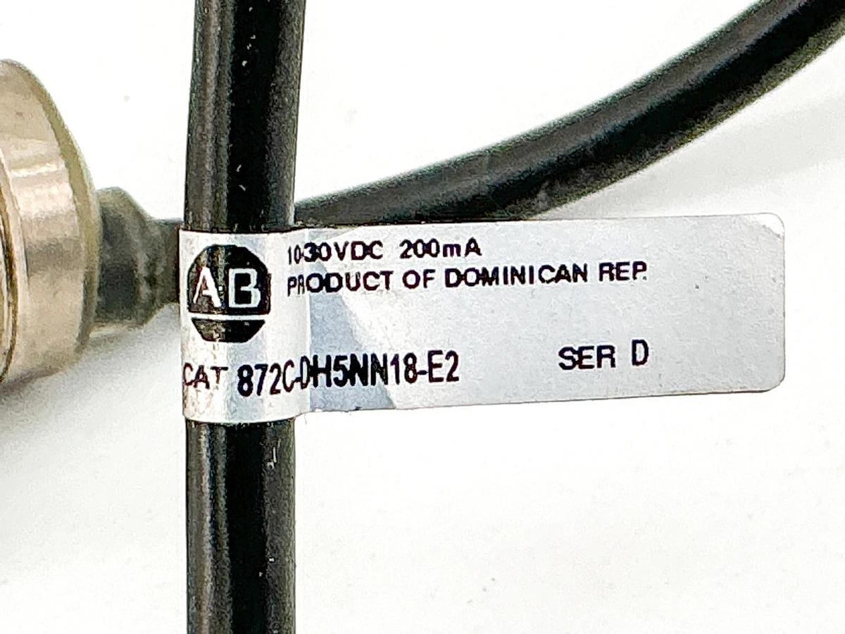 Used Allen Bradley 872C-DH5NN18-E2 Inductive Proximity Sensor Ser.D