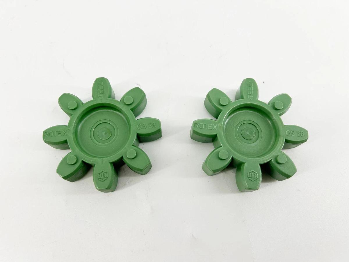 Lot of 2 New KTR Rotex GS28 Coupling Inserts Green 64 SHORE D - No Box
