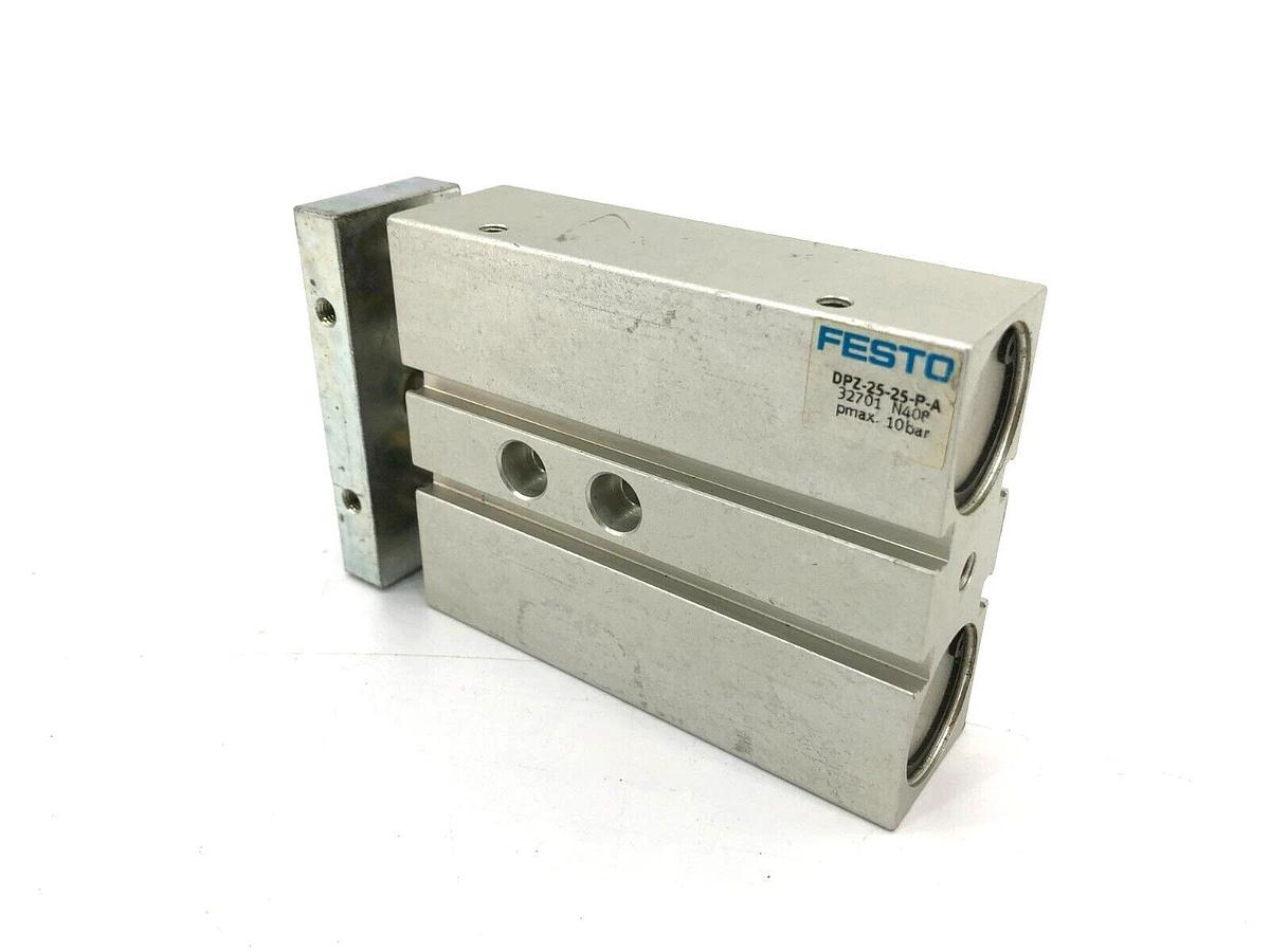 New Festo DPZ-25-25-P-A Dual-Piston Rod Cylinder 25mm Stroke, 25mm Diameter