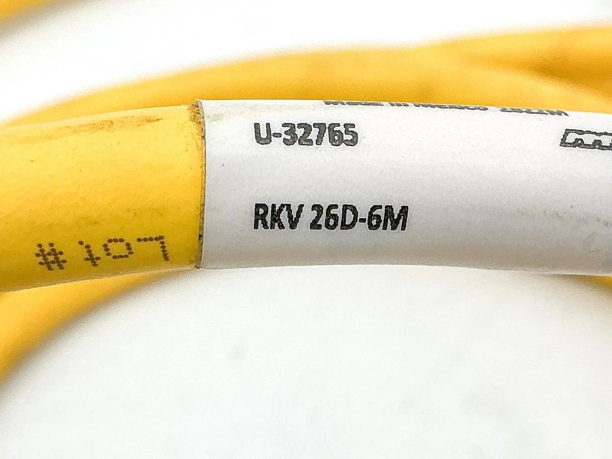 Used "Turck RKV 26D-6M Mini-Fast Cordset 2 Pin U-32765 "
